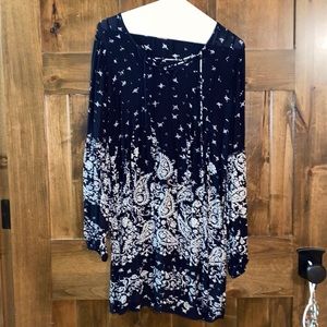 Paisley print dress